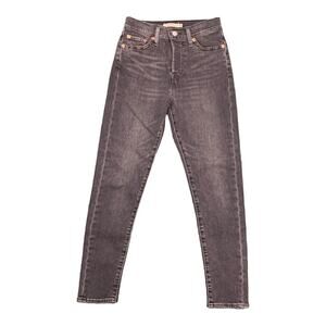 Levi’s Wedgie Skinny Washed Black Button‎ fly  size 26